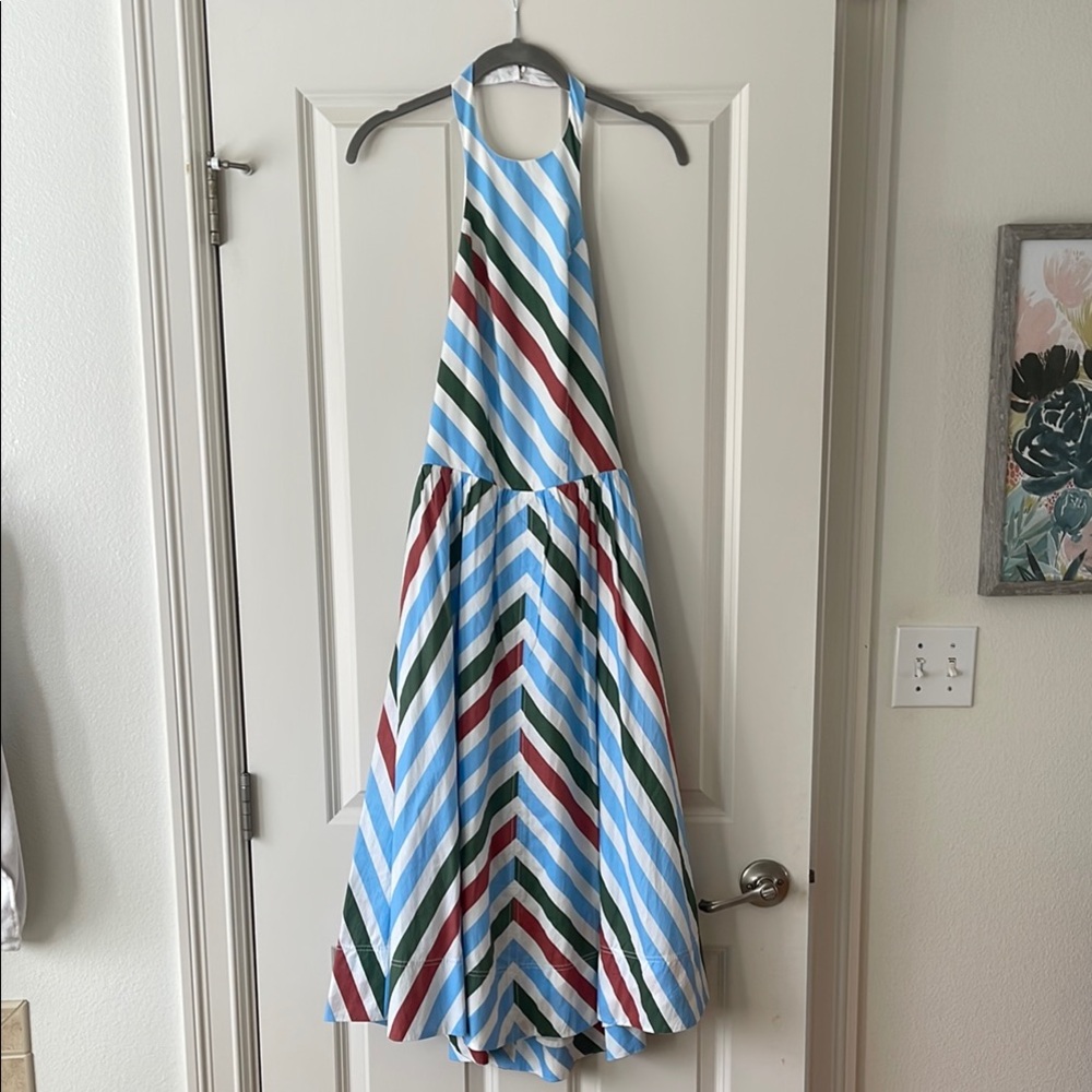 Maeve be Anthropologie Striped Halter Dress NWT